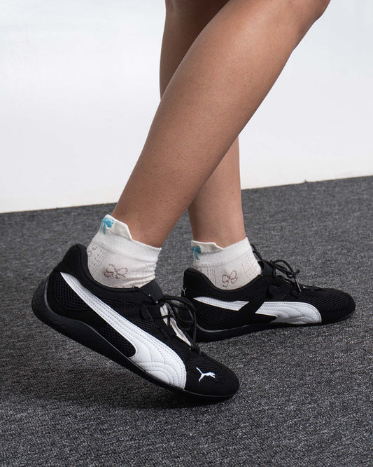 Sepatu Sneakers Wanita Casual Puma Speedcat Go Black White (Women's)