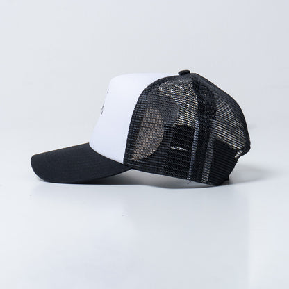 Stussy Crown Stock Trucker Cap Black