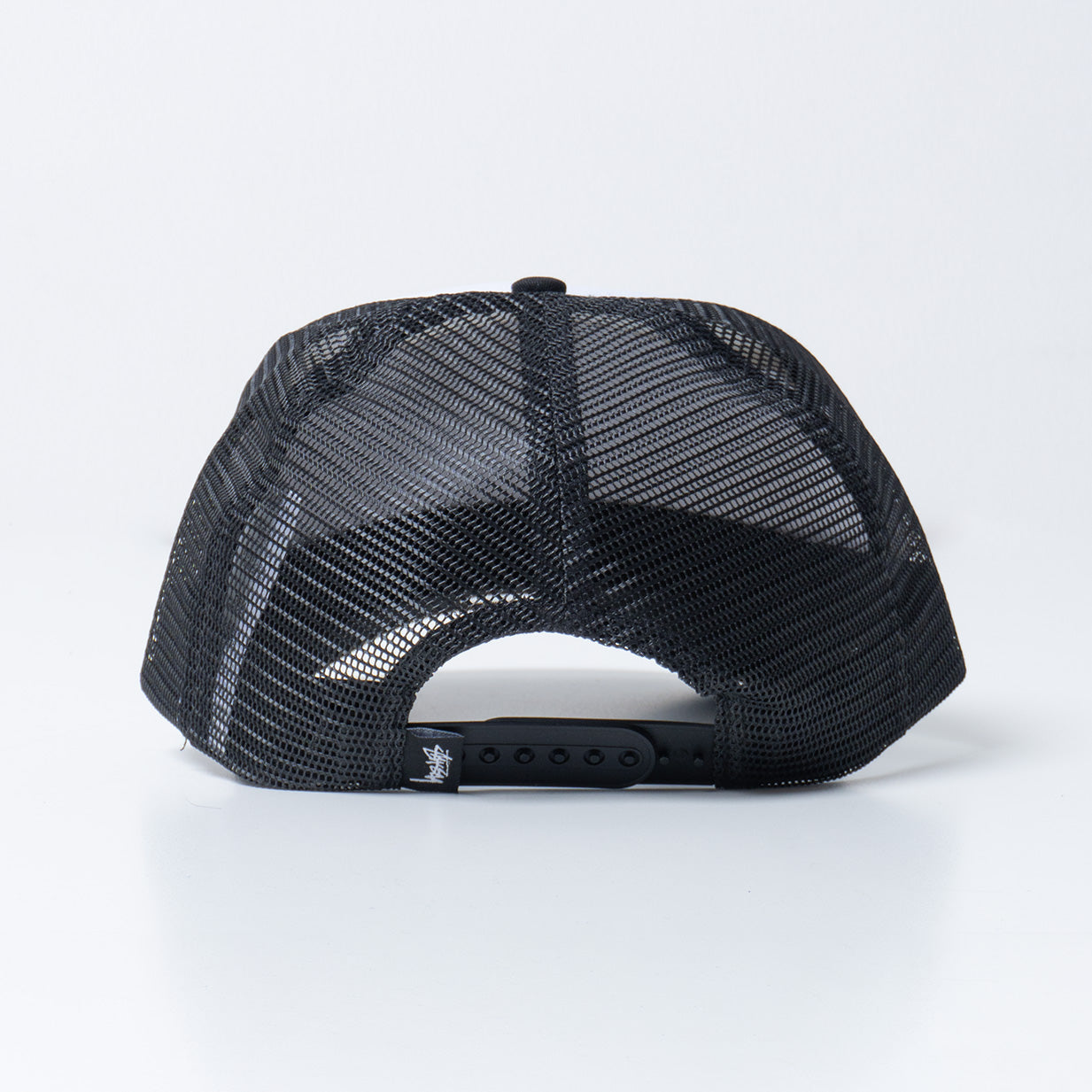 Stussy Crown Stock Trucker Cap Black