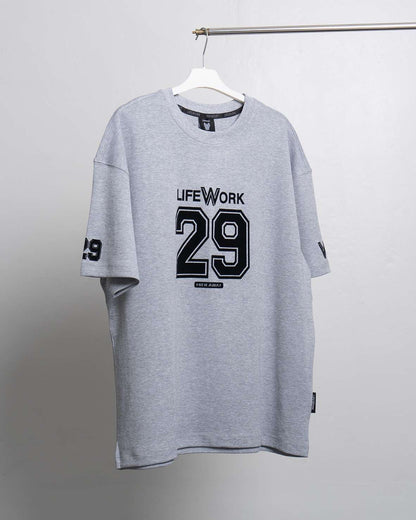 Numbering One Mile Short Sleeve T-Shirt M.Grey