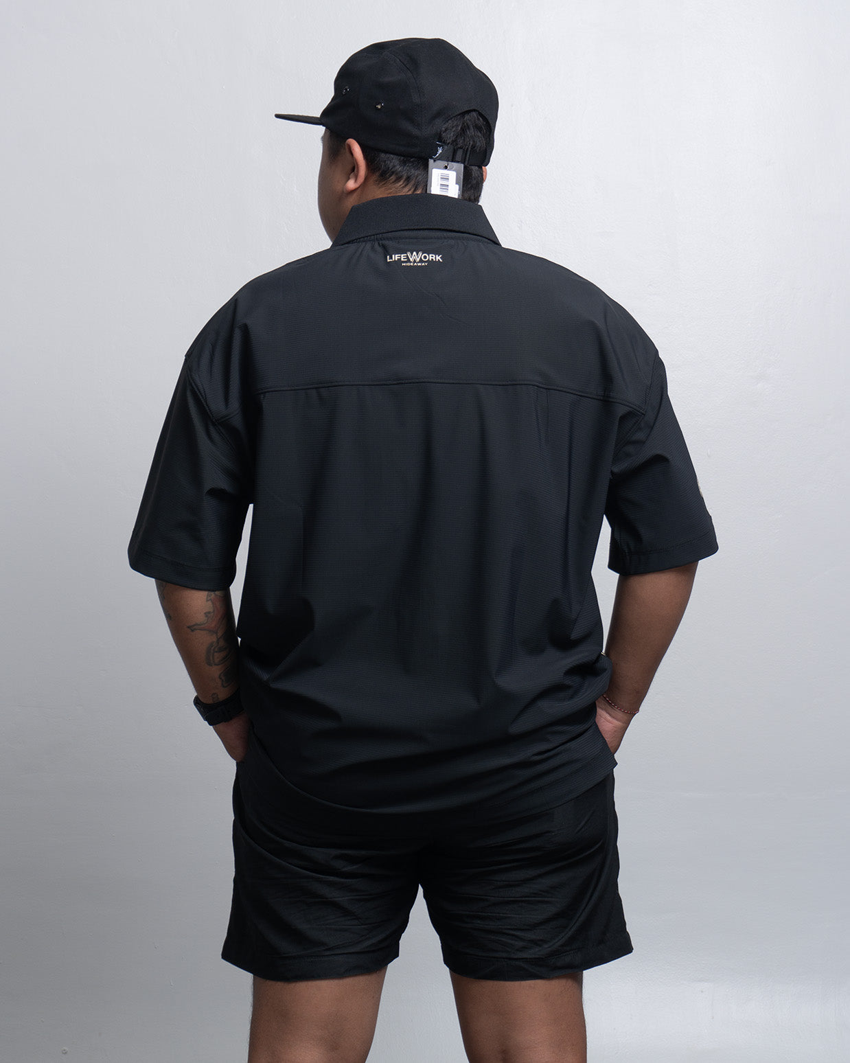 Ripstop N/SP Yokocollar T-Shirt Black