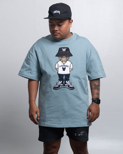 Lifework Hip Dog Tee Denim Blue (Embroidered)