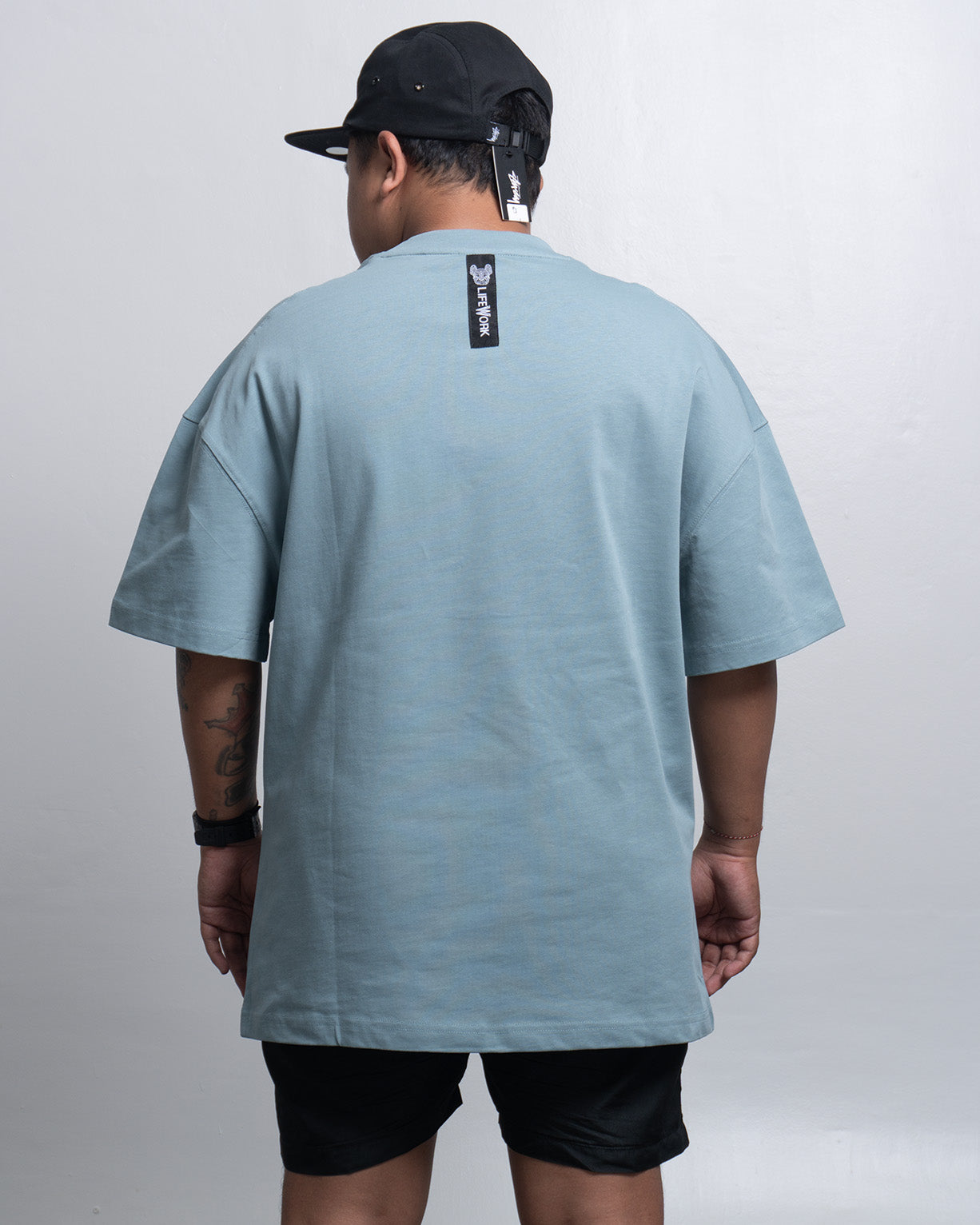 Lifework Hip Dog Tee Denim Blue (Embroidered)