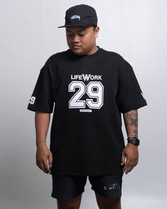 Numbering One Mile Short Sleeve T-Shirt Black