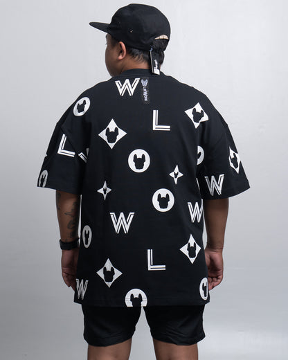 Lifework Korea Monogram Short Sleeved Tee Black