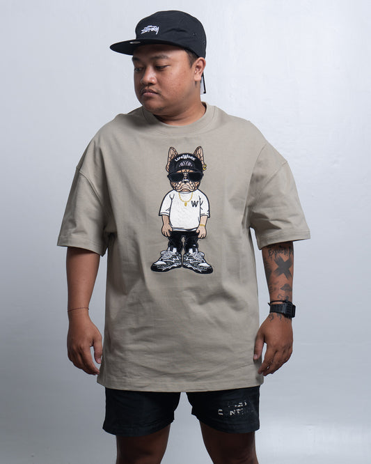 Lifework Hiphop Dog In Khaki Tee