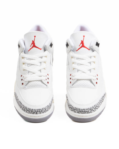 Jordan 3 Retro White Cement Reimagined Summit White/Fire Red/Black/Cement Grey 009114167A