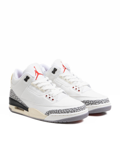 Jordan 3 Retro White Cement Reimagined Summit White/Fire Red/Black/Cement Grey 009114167A