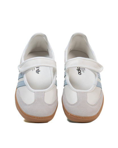 Sepatu Sneakers Wanita Casual Adidas Samba Jane White Blue Gum (Women's)