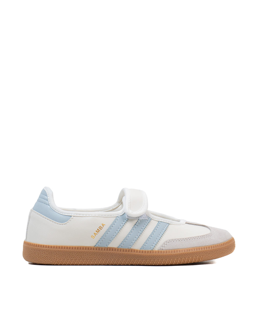 Sepatu Sneakers Wanita Casual Adidas Samba Jane White Blue Gum (Women's)