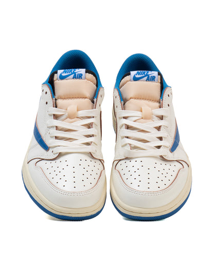 Jordan 1 Retro Low OG SP Fragment x Travis Scott Sail Military Blue