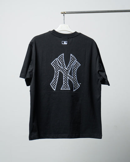 MLB New York Yankes Bordir Logo Black Tee