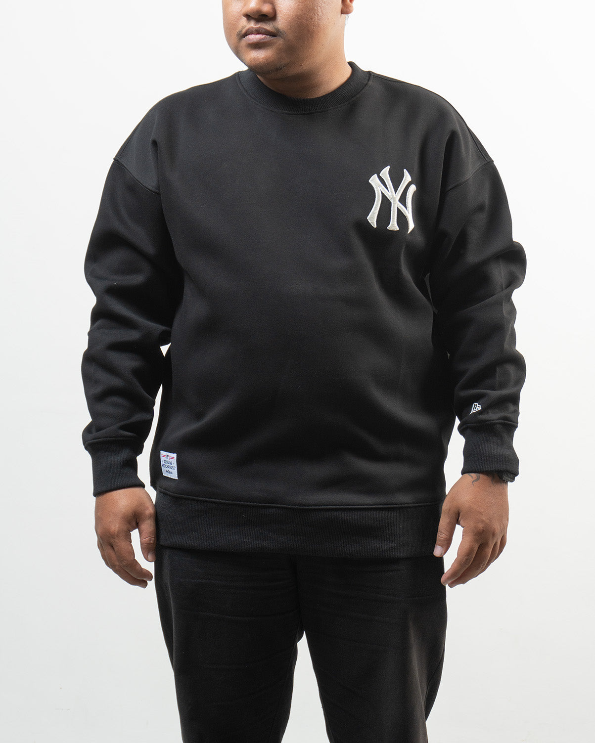 Sweater New Era Grid Logo New York Yankees Black
