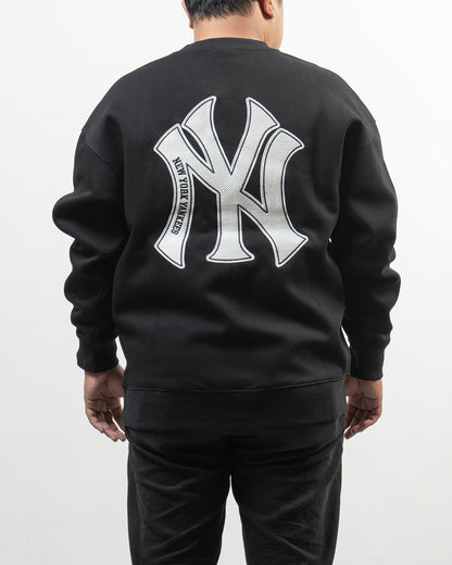 Sweater New Era Grid Logo New York Yankees Black