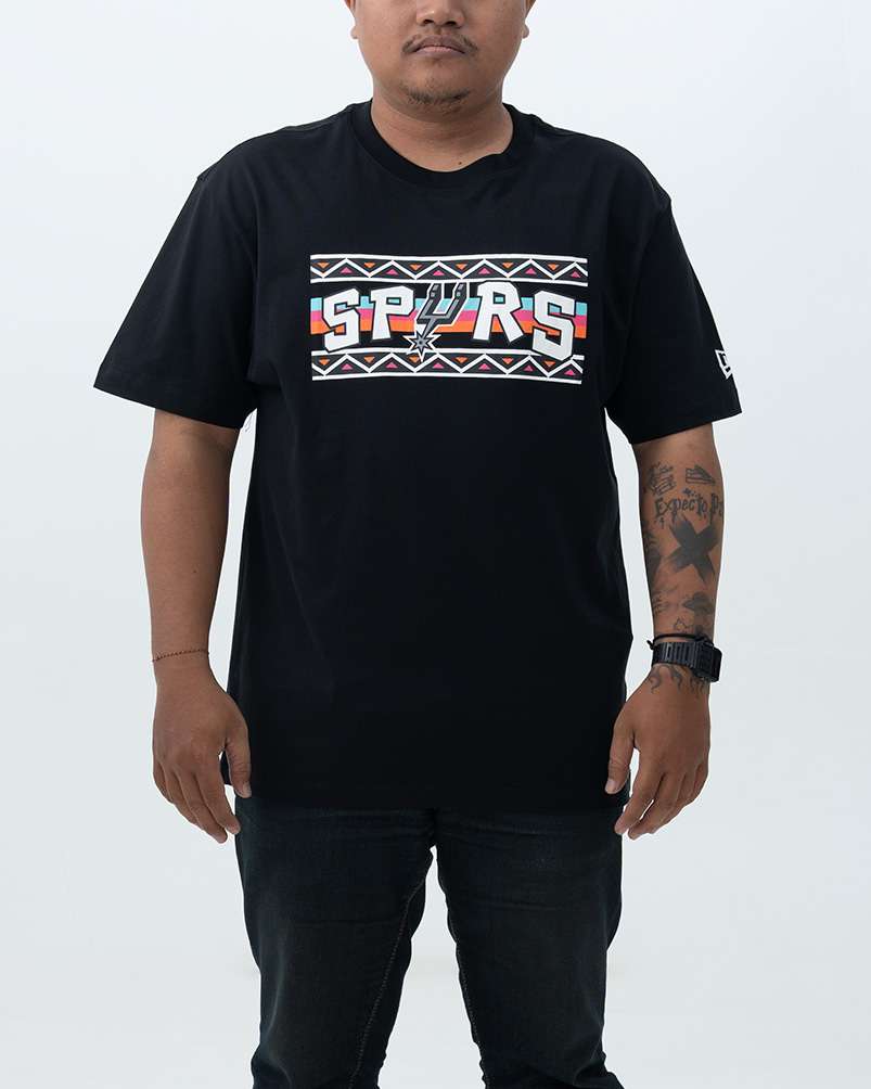 Kaos San Antonio Spurs New Era Black 2022/23 City Edition Brushed Jersey