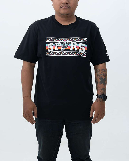 Kaos San Antonio Spurs New Era Black 2022/23 City Edition Brushed Jersey