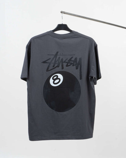 Stussy 8 Ball Pigment Dyed Grey Tee 629550091B