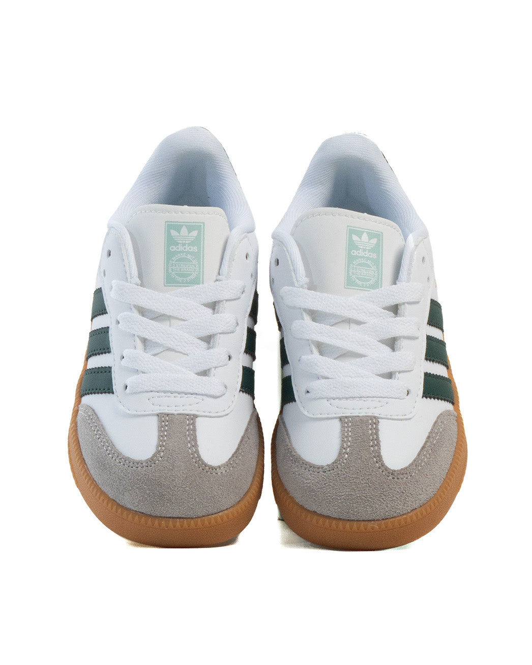 Adidas Samba OG White Collegiate Green Gum Kids