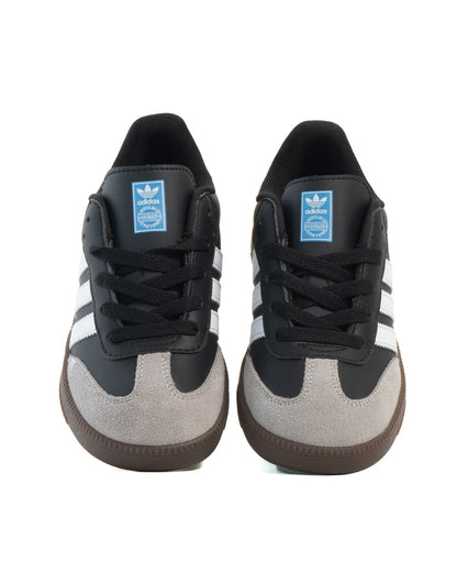 Adidas Samba Kids Black Suede Grey