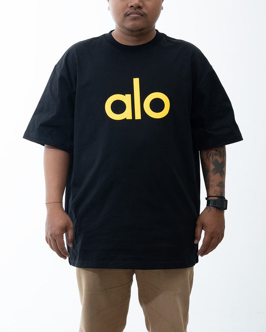 ALO Front Big Logo Black Yellow