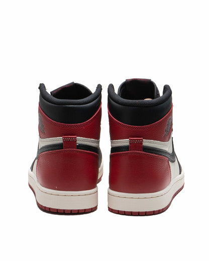 Sepatu Pria Air Jordan 1 Retro High OG 'Bred Toe'-Gym Red Summit White-Black - 13675