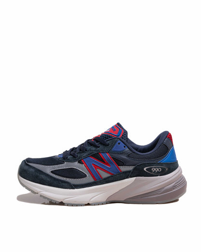 Sepatu Pria Kith x New Balance 990v6 MSG Navy - Navy Blue Red - 14296