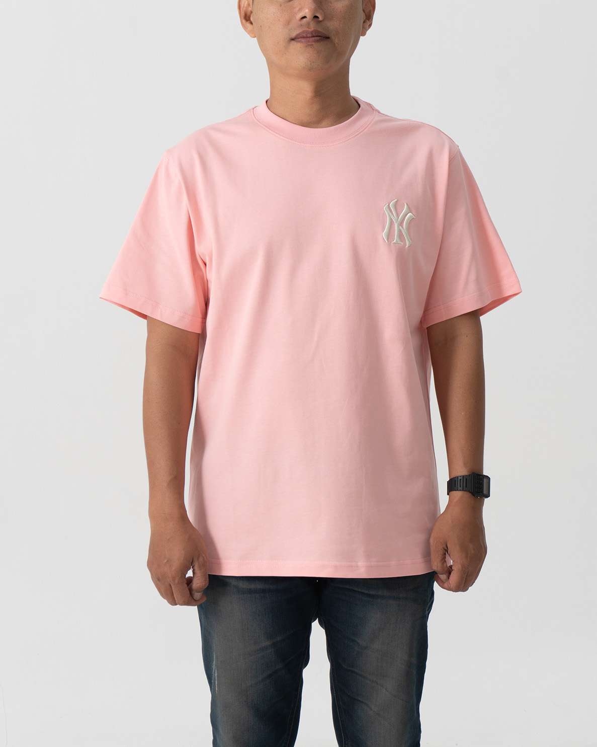 Baju Kaos MLB Like Galaxy Graphic T-Shirt Peach