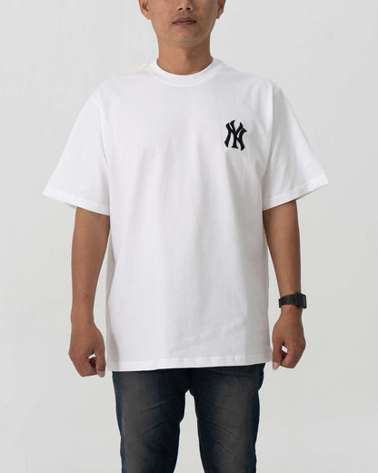 Baju Kaos MLB NY Yankees Mega Logo Tee White