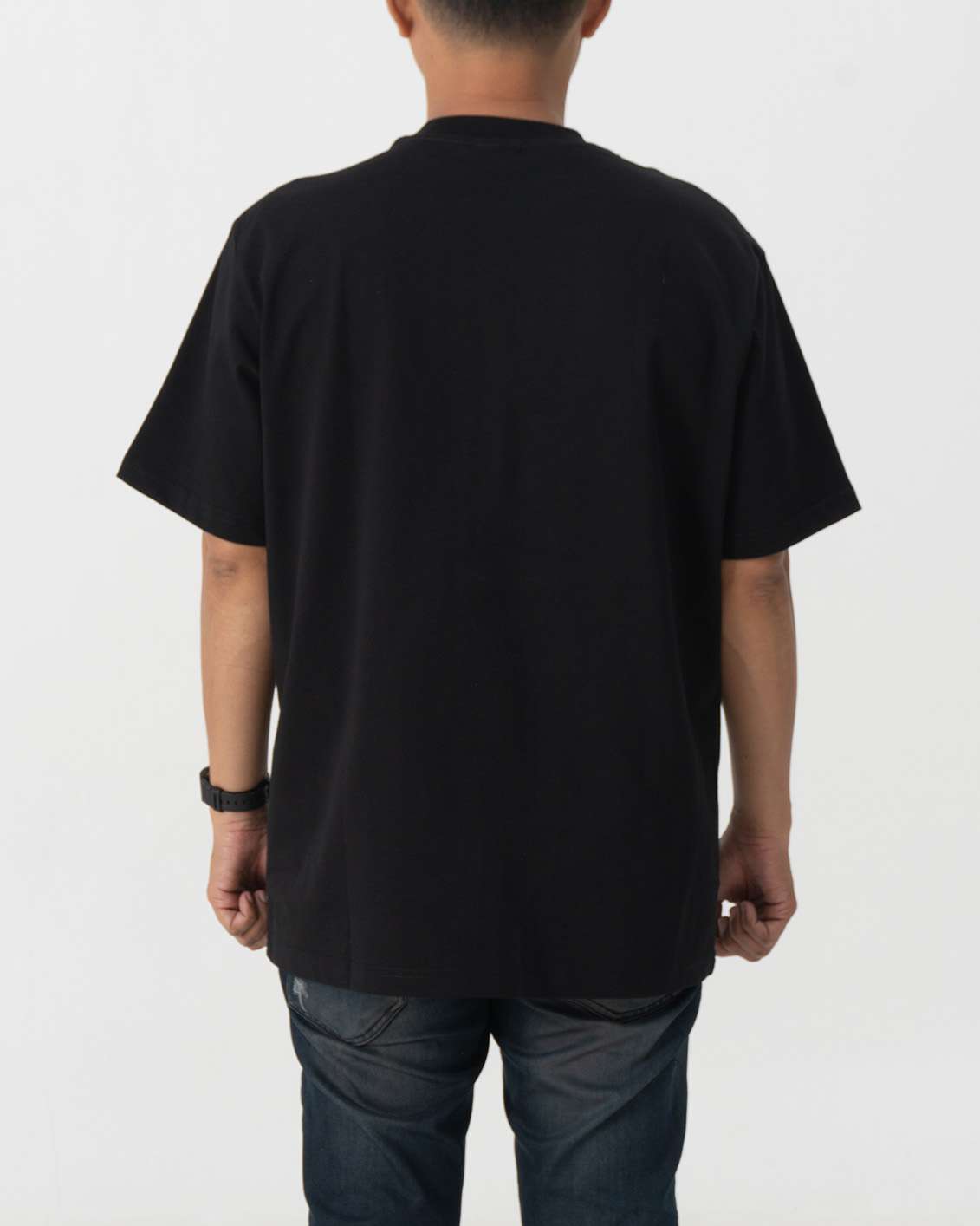 Baju Kaos Block Sport Pigment Dyed Tee Black