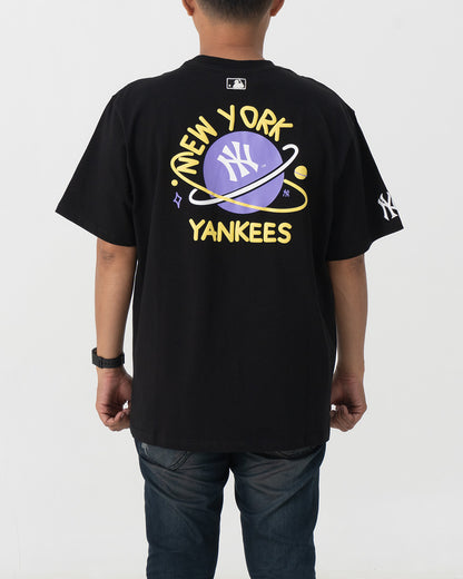 Baju Kaos MLB Like Galaxy Graphic T-Shirt Black