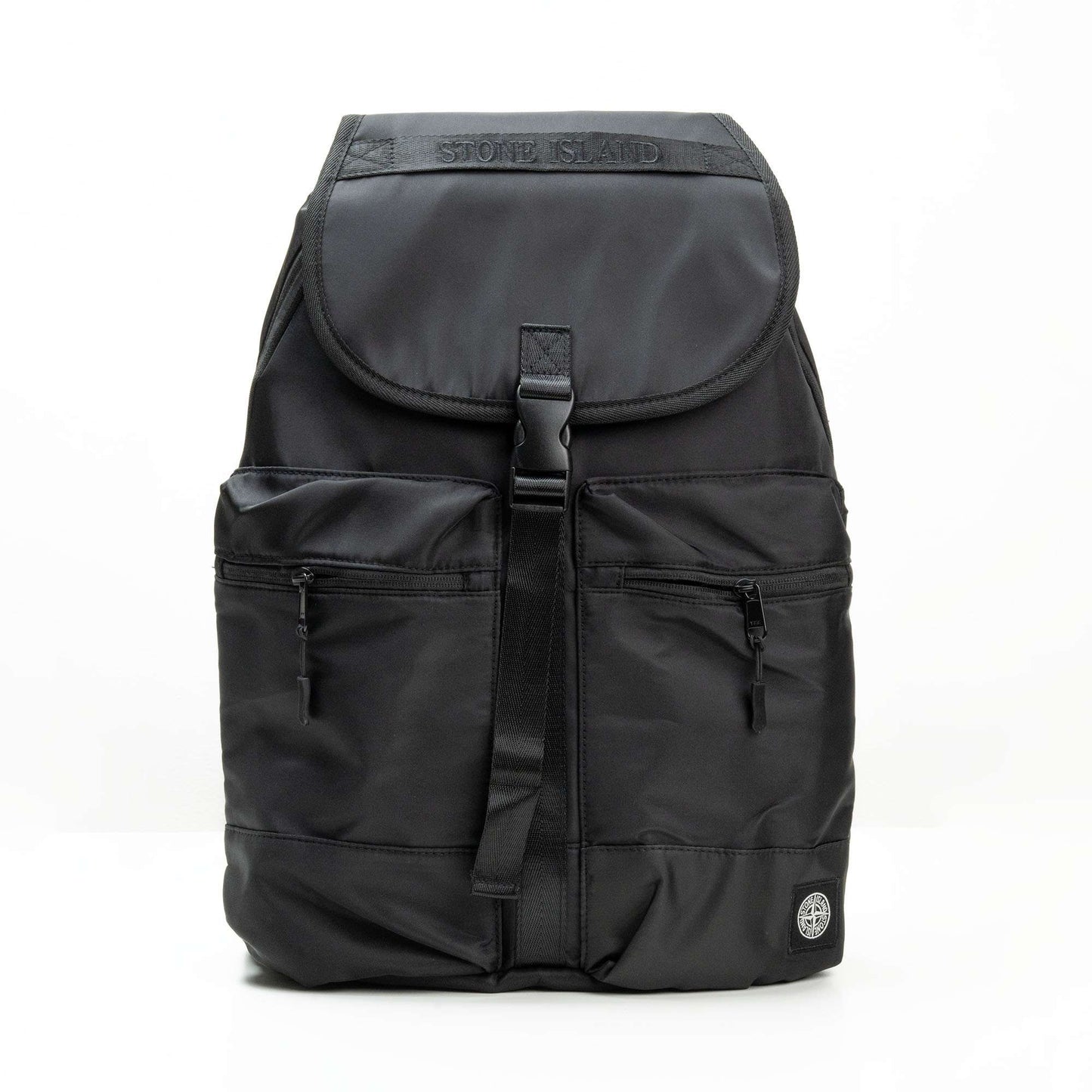 Tas Ransel Backpack Stone Island Black