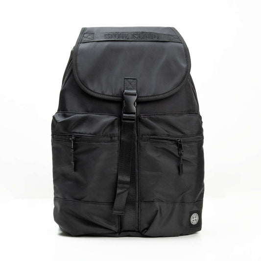 Tas Ransel Backpack Stone Island Black