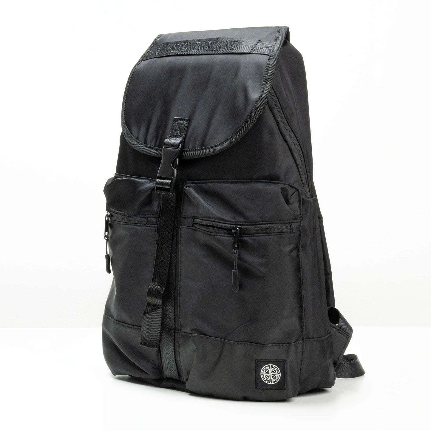 Tas Ransel Backpack Stone Island Black
