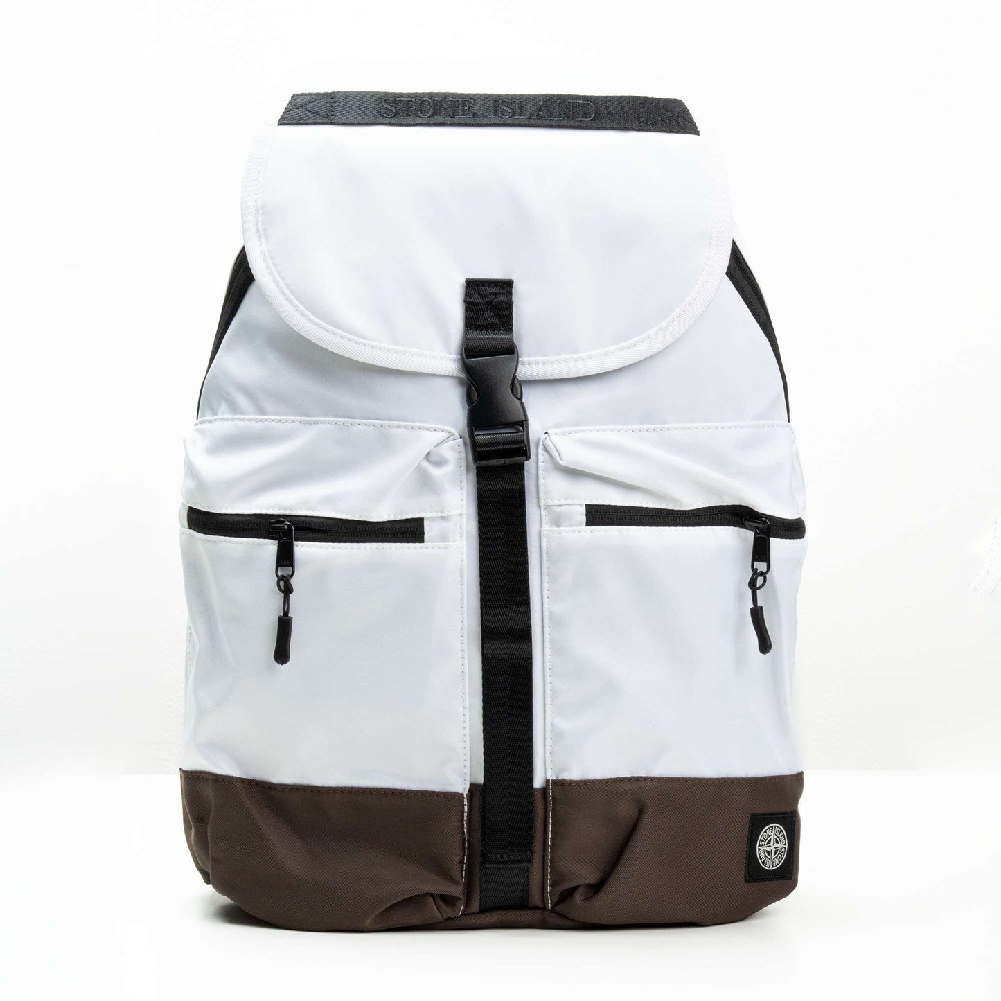 Tas Ransel Backpack Stone Island White