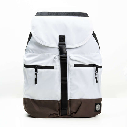 Tas Ransel Backpack Stone Island White