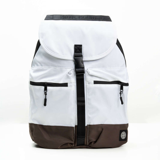 Tas Ransel Backpack Stone Island White