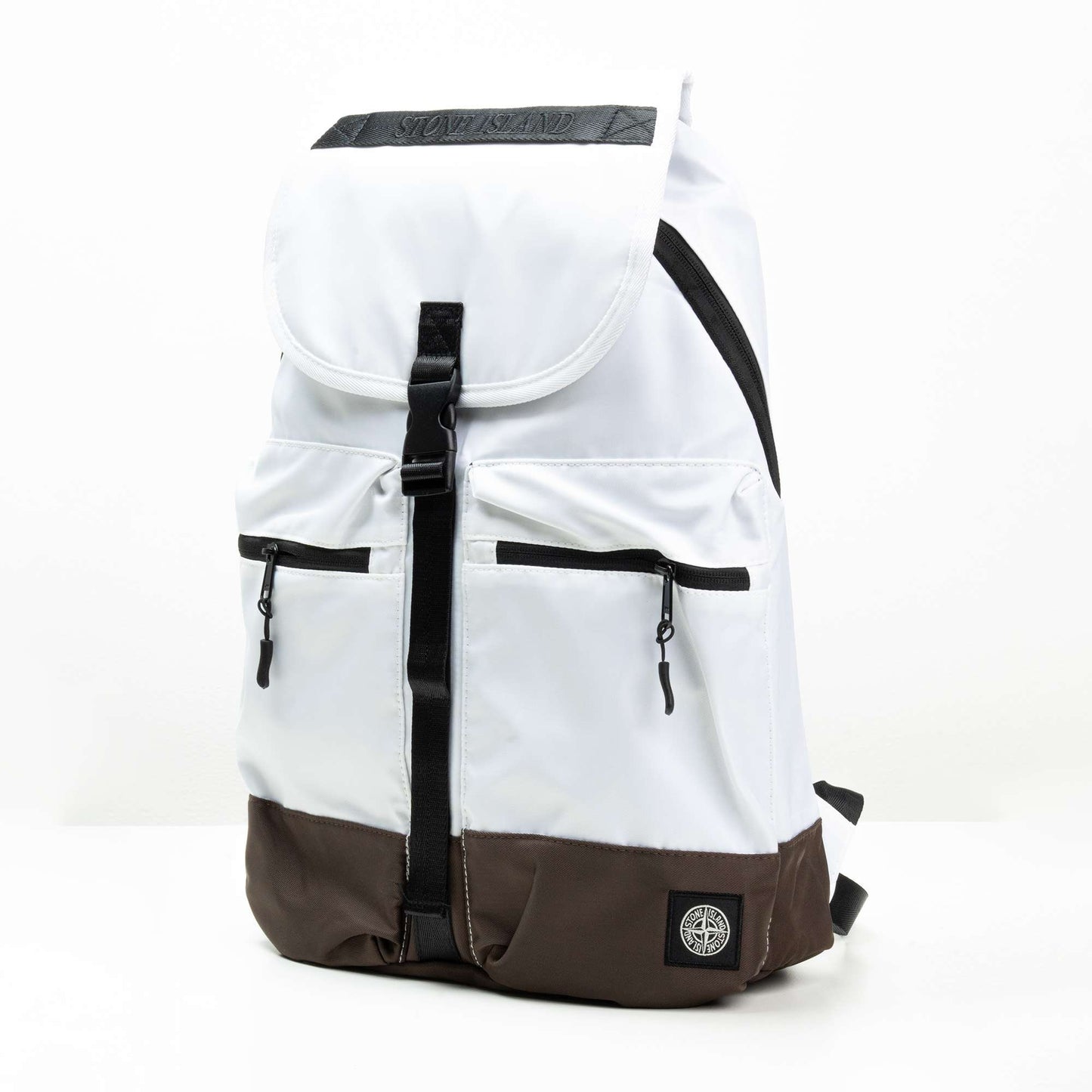 Tas Ransel Backpack Stone Island White