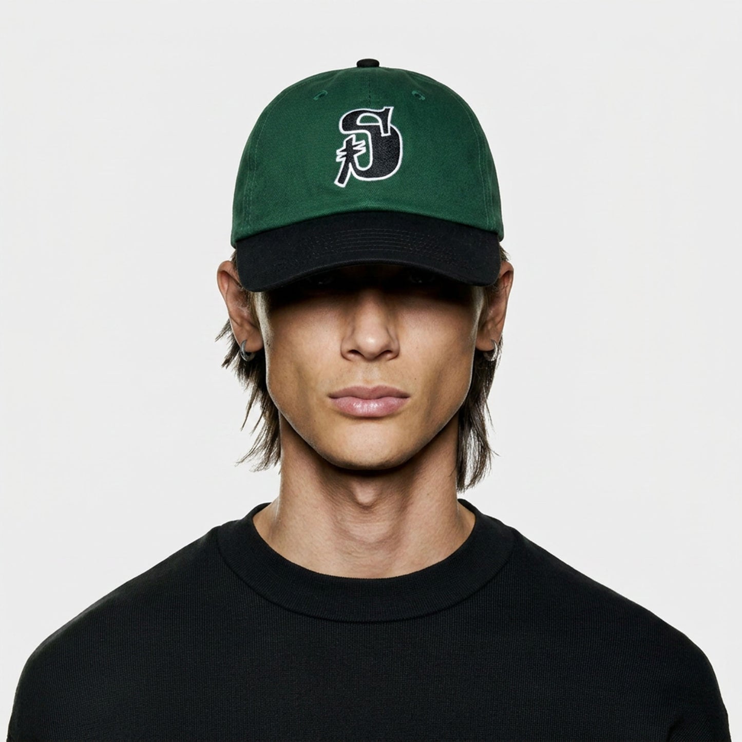 Cap Pria Stussy Vintage S Low Pro Cap Forest Green/Black