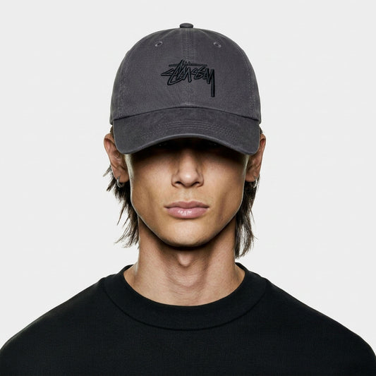Cap Pria Stussy Basic Grey