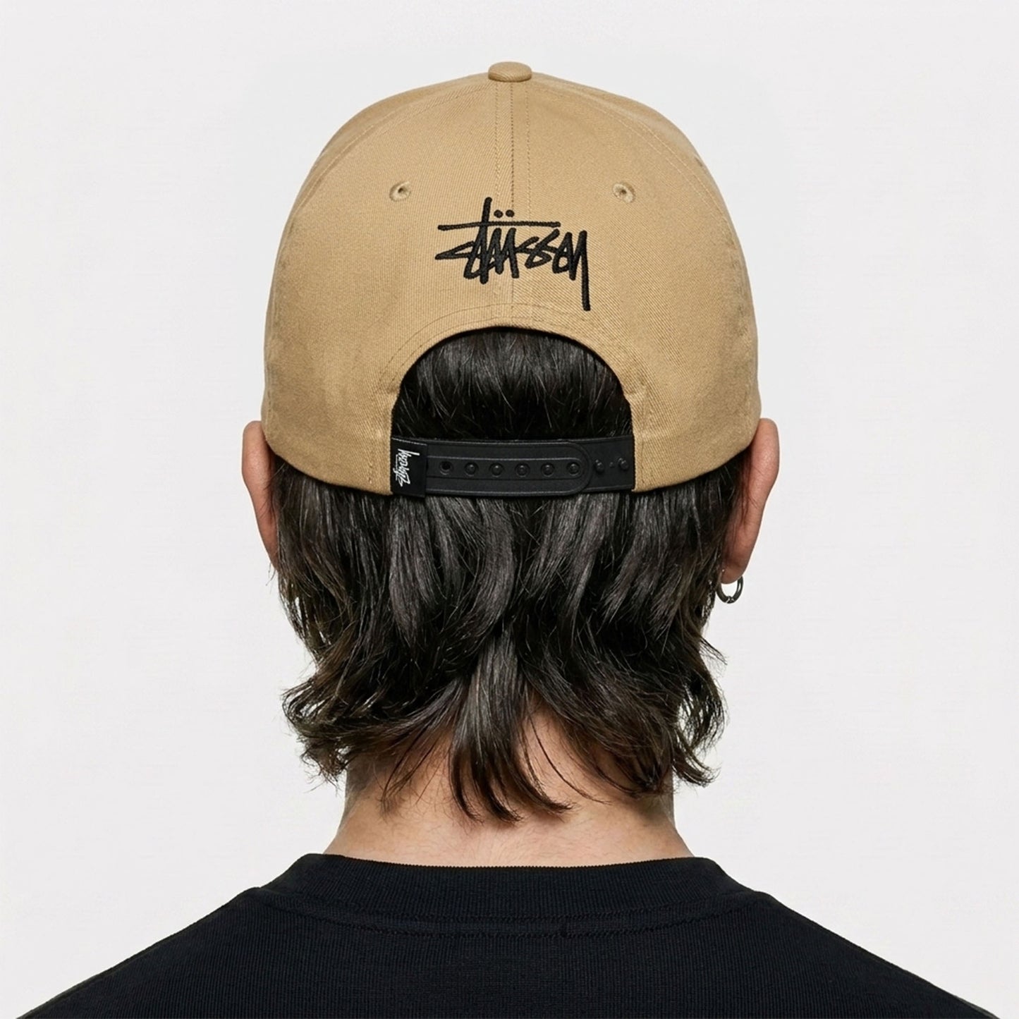 Cap Pria Stussy Vintage S Low Pro Cap Forest Beige/Black