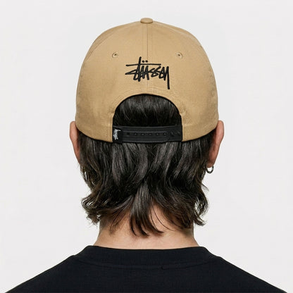 Cap Pria Stussy Vintage S Low Pro Cap Forest Beige/Black