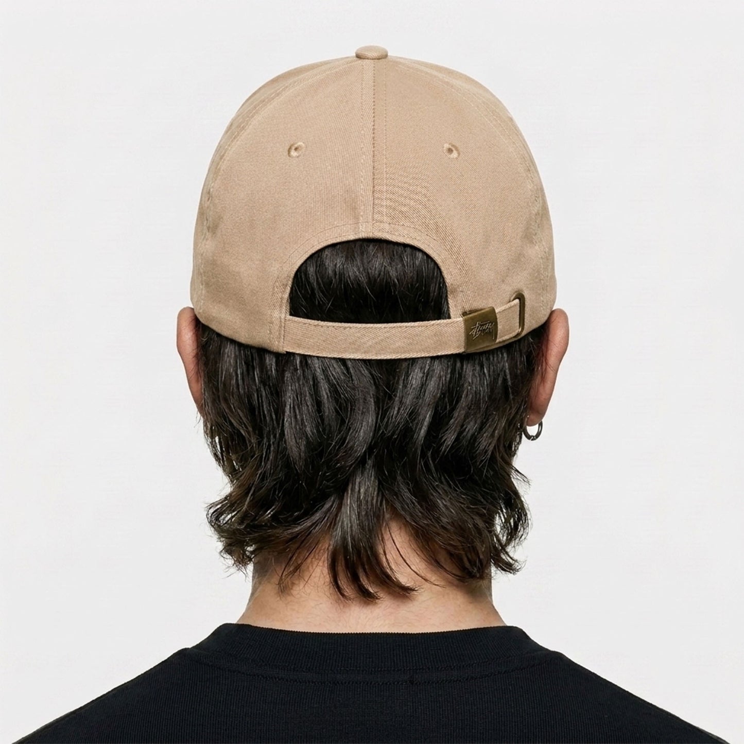 Cap Pria Stussy Basic Beige