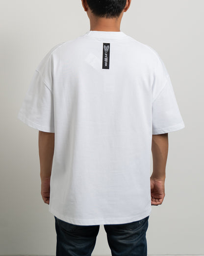Baju Kaos Lifework Flame Figure T-Shirt White - 62946