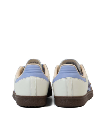 Sepatu Sneakers Wanita Adidas Samba OG Cream White Violet