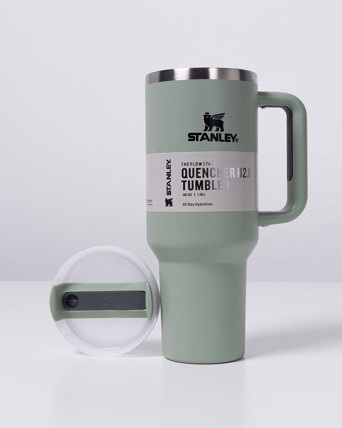 Stanley The FlowState Quencher H2.0 Tumbler 40 oz (1.18 L) Light Green