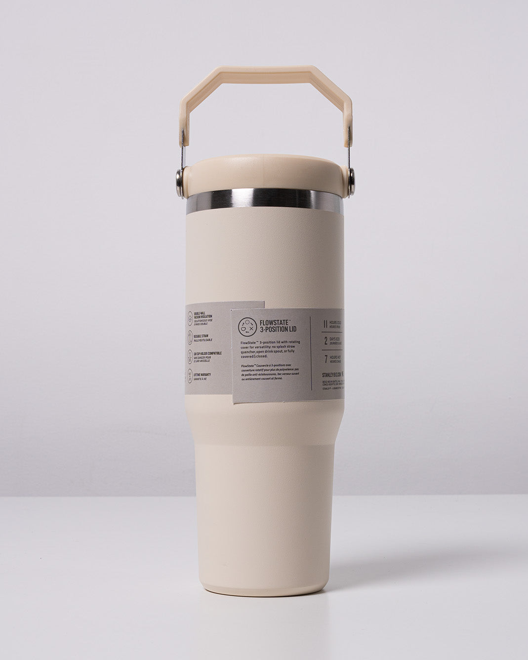 Stanley Quencher H2.0 Tumbler Handle On Top 40 oz (1.18 L) Cream Color