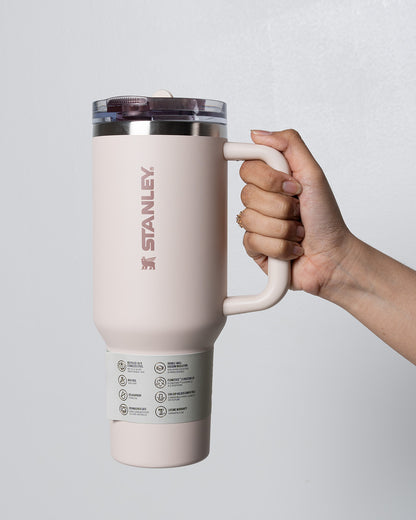 Stanley Quencher H2.0 Tumbler Side Handle 40 oz (1.18 L) Neutral Beige Color