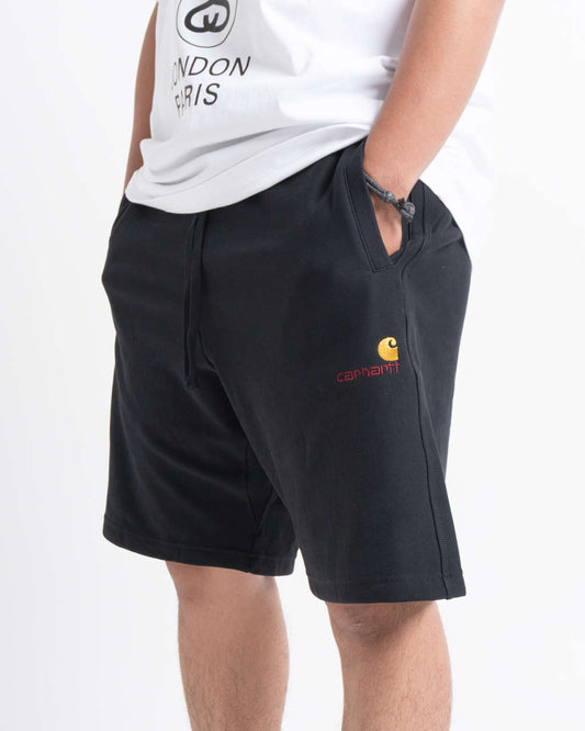 Carhartt Wip American Script Sweat Short Black