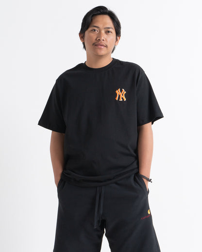 Mlb Monotive Overfit Short Sleeve N Y Yankees Black