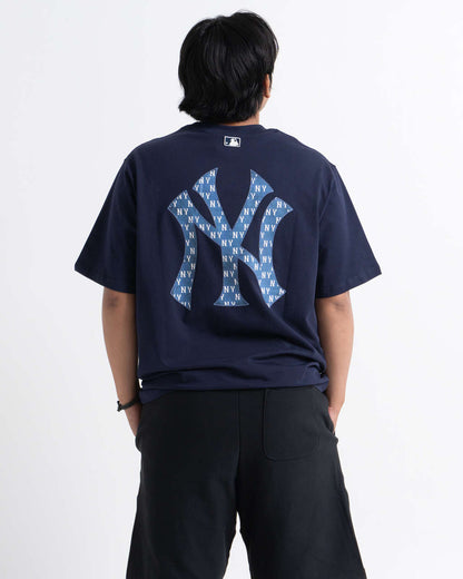 MLB Basic Monogram Back Logo T-shirt New York Yankees Navy